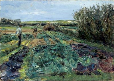 The Cabbage Field by Max Liebermann
